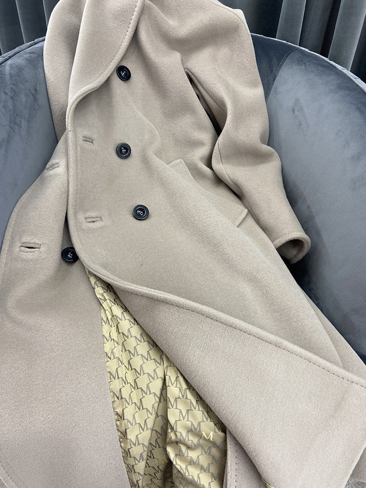 Sheep wool cashmere coat