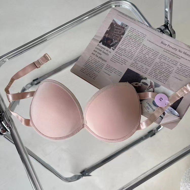 Strapless lace bra invisible dress underwear beautiful back bra