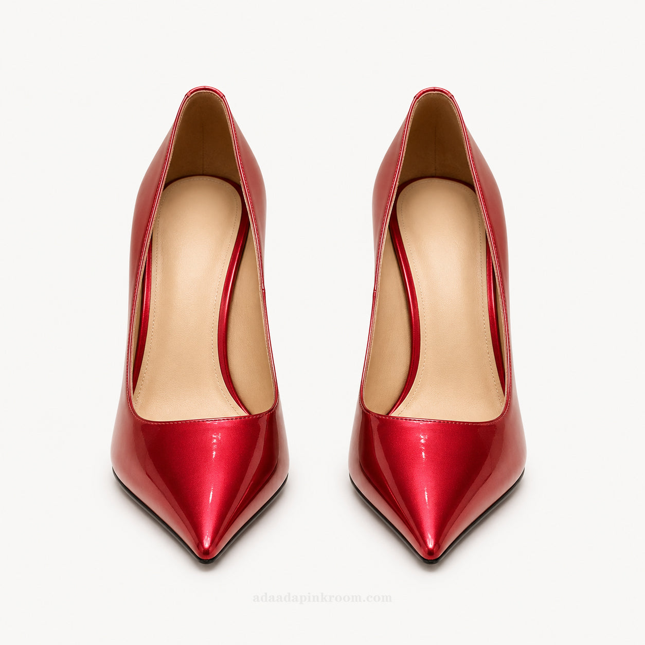 Calfskin Pointed-Toe Pumps