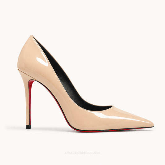 Calfskin Pointed-Toe Pumps