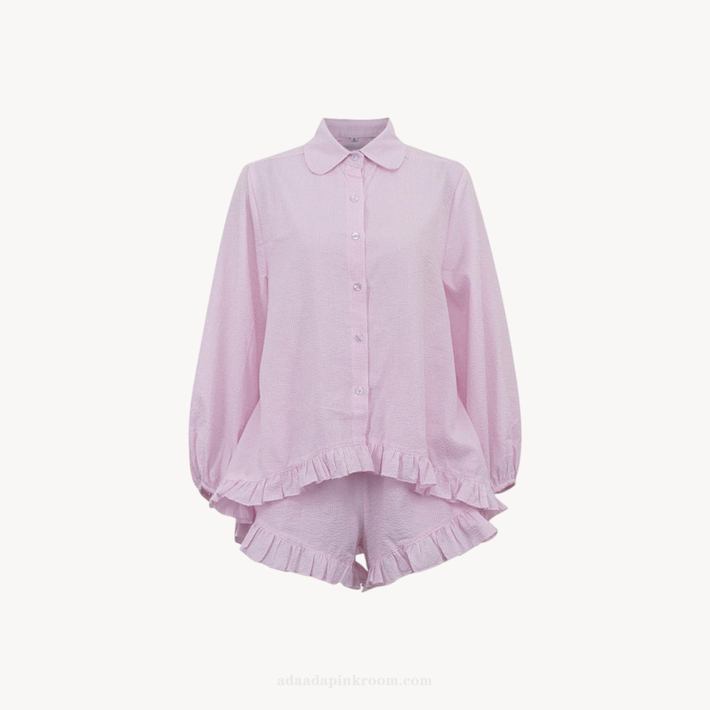 RUFFLE PAJAMA SET