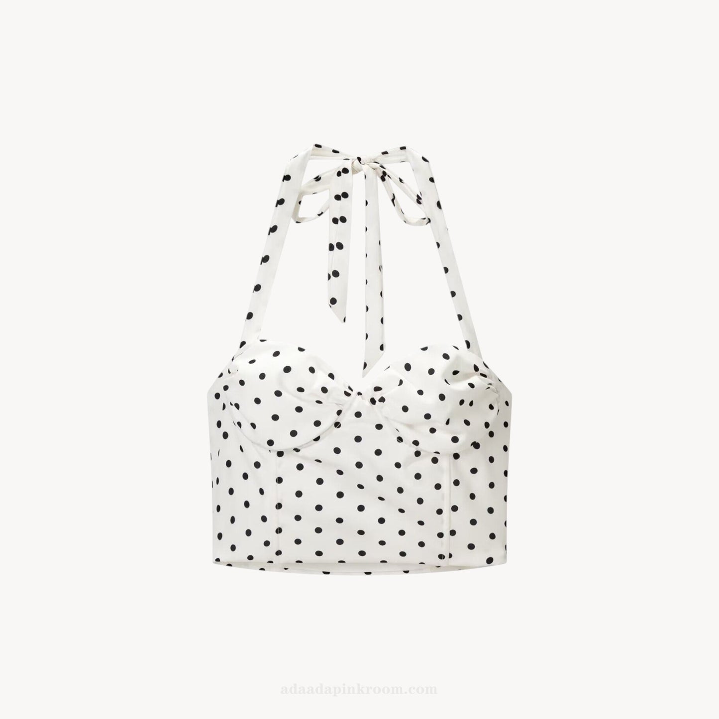 POLKA DOT HALTER SET