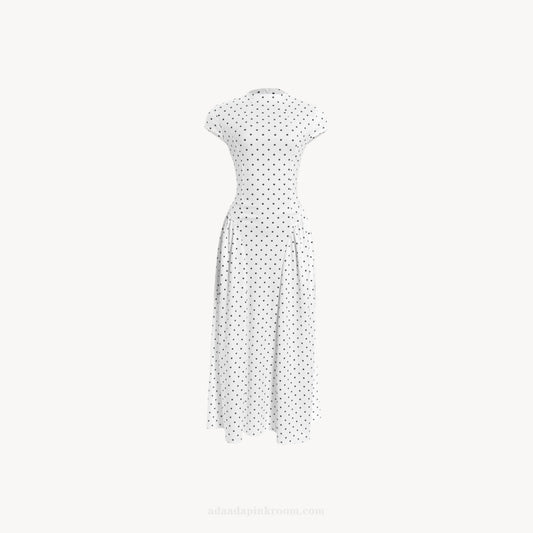Polka Dot Midi Dress