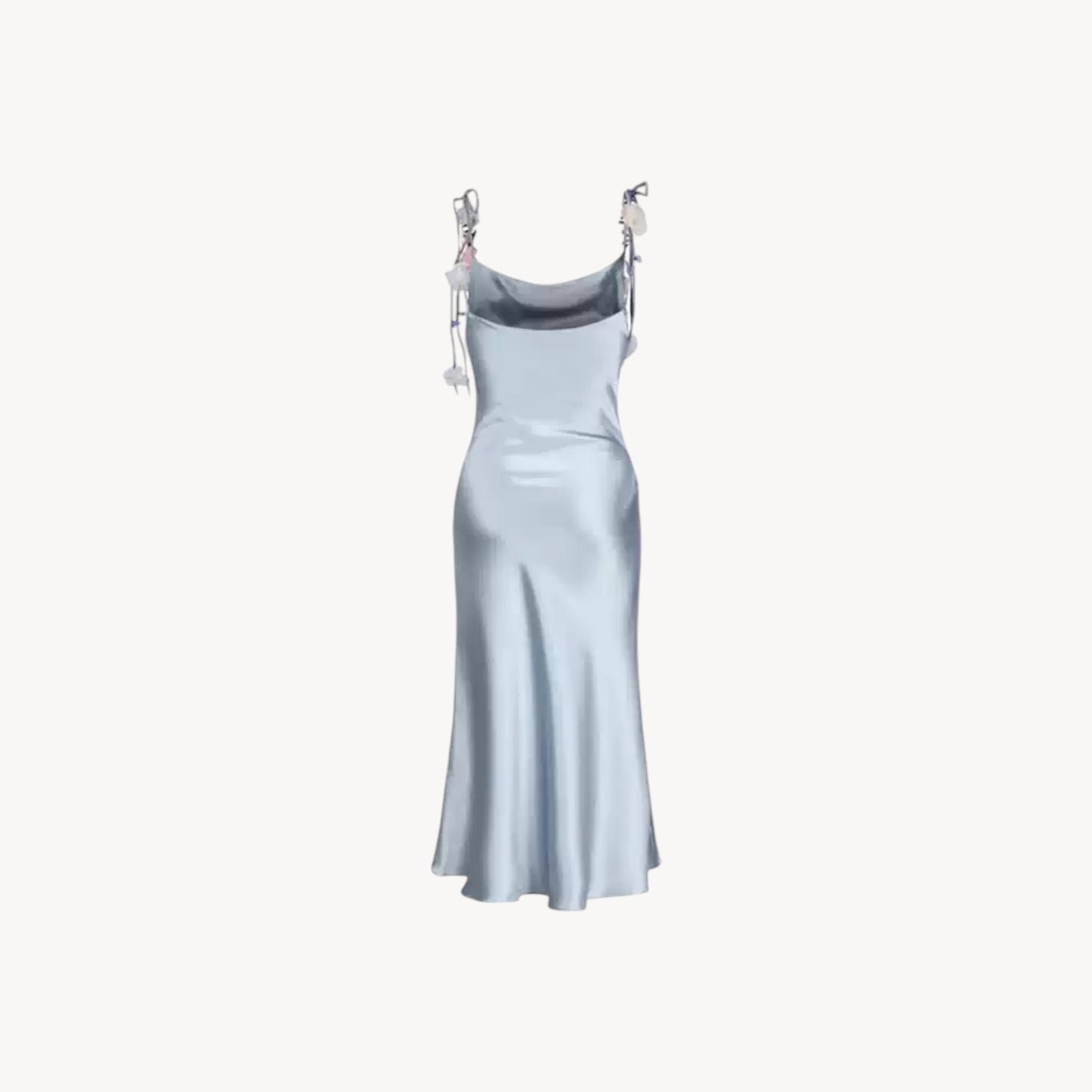 SATIN MIDI DRESS