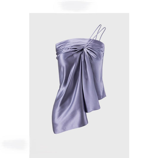 Purple One Shoulder Camisole
