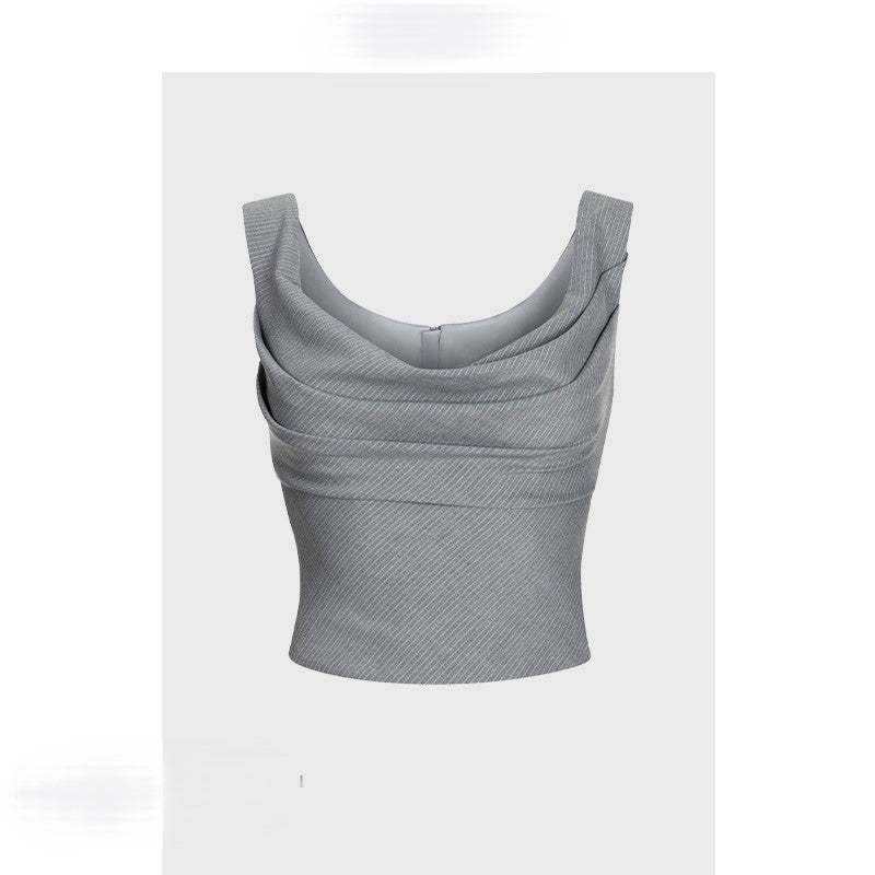 Short striped camisole