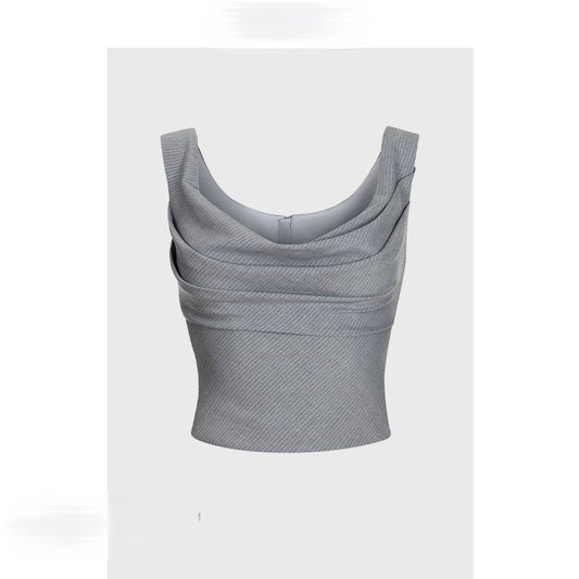 Short striped camisole