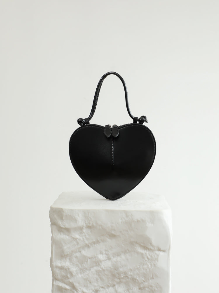 Genuine leather heart bag messenger bag handbag