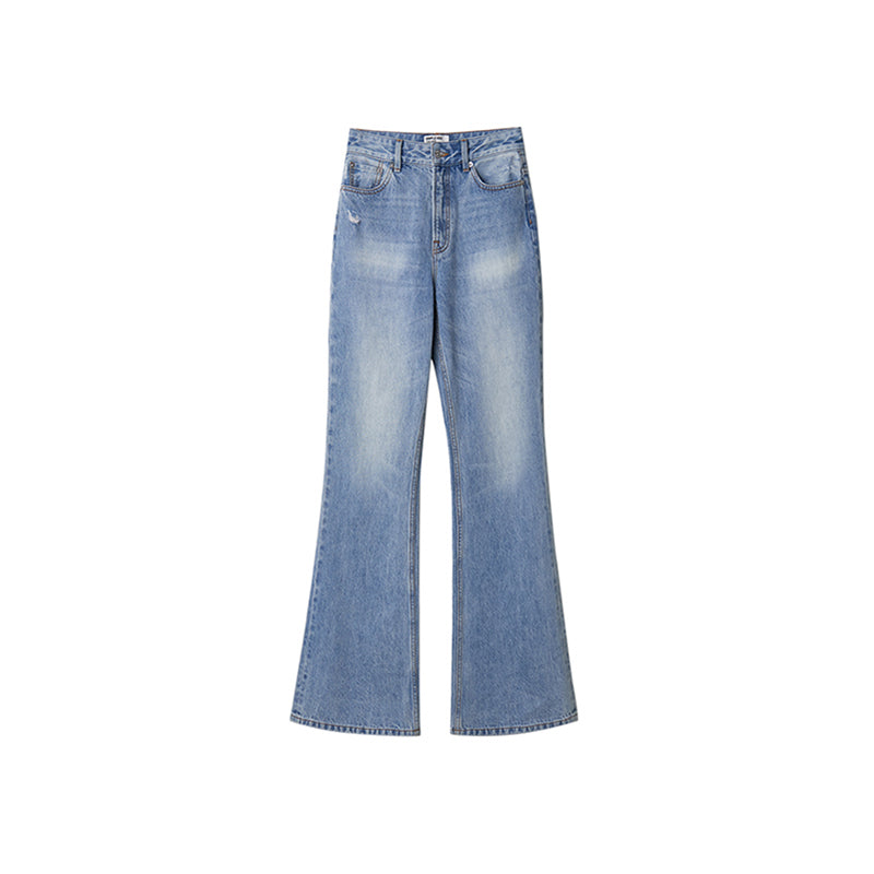 Slightly bootcut straight jeans