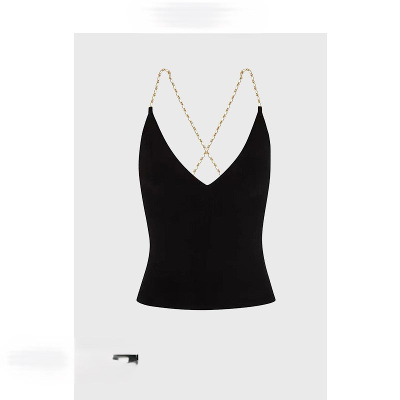 Black camisole short style hot girl style