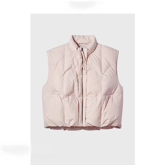Pink Short Down Vest