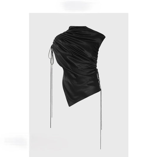 Black irregular top