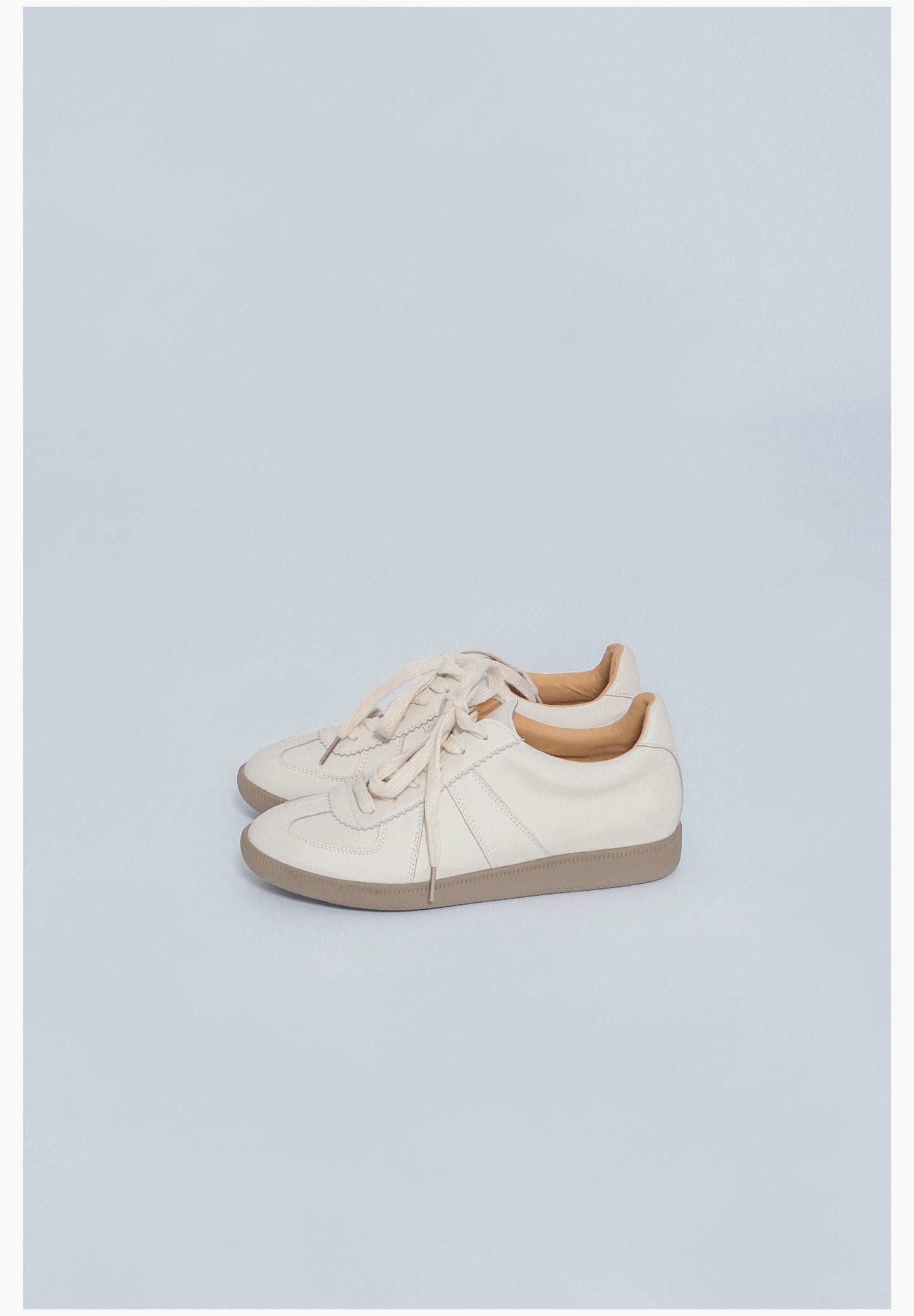 Cowhide multi-color stitching Dexun shoes