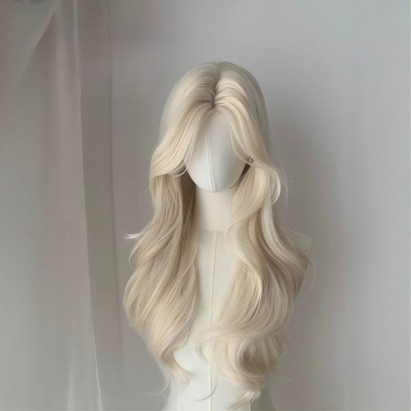 women's full head wig big wave curls