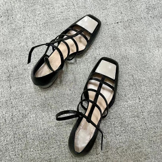 Roman shoes metal toe sandals