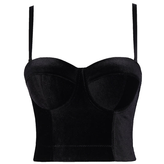 Velvet herringbone camisole women's suit underwear