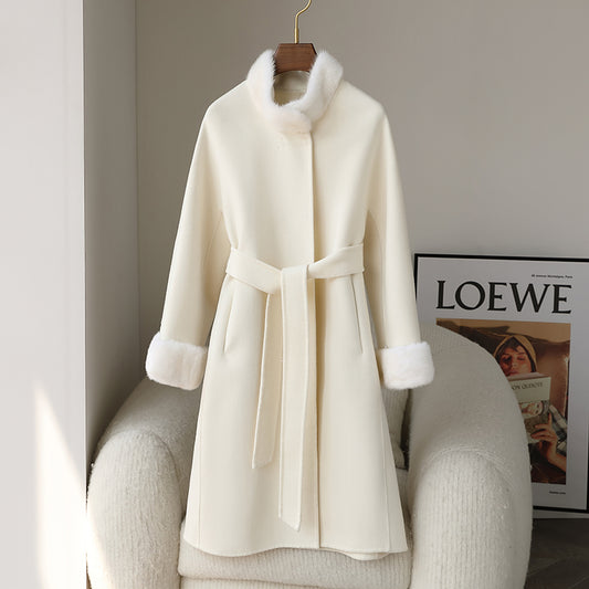 Double-faced cashmere coat