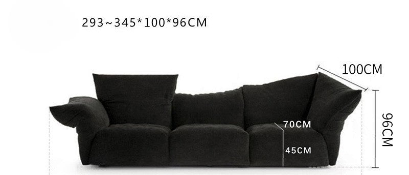 Italian minimalist petal sofa light modern simple light luxury living room sofa living room fabric sofa
