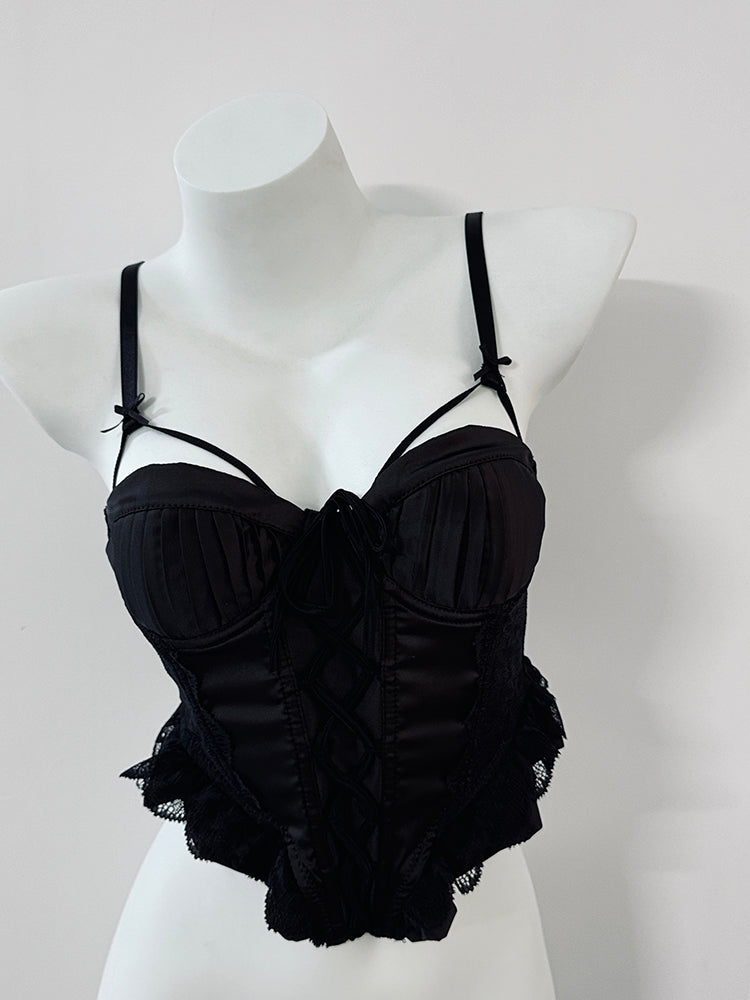 Palace Gathered Small Chest Pure Desire Style Vest