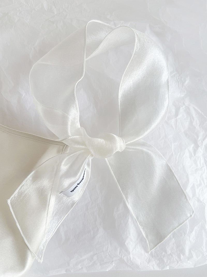 Gauze scarf translucent headband