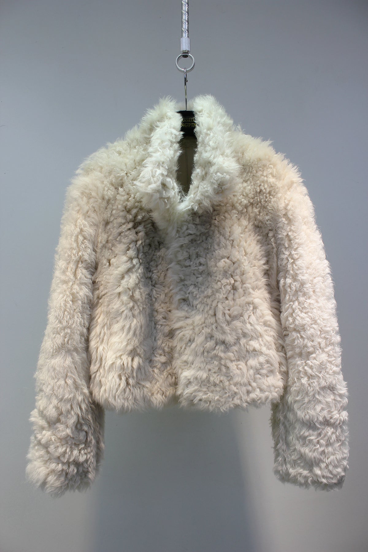 Spanish Tuscan sheepskin all-in-one simple short fur coat