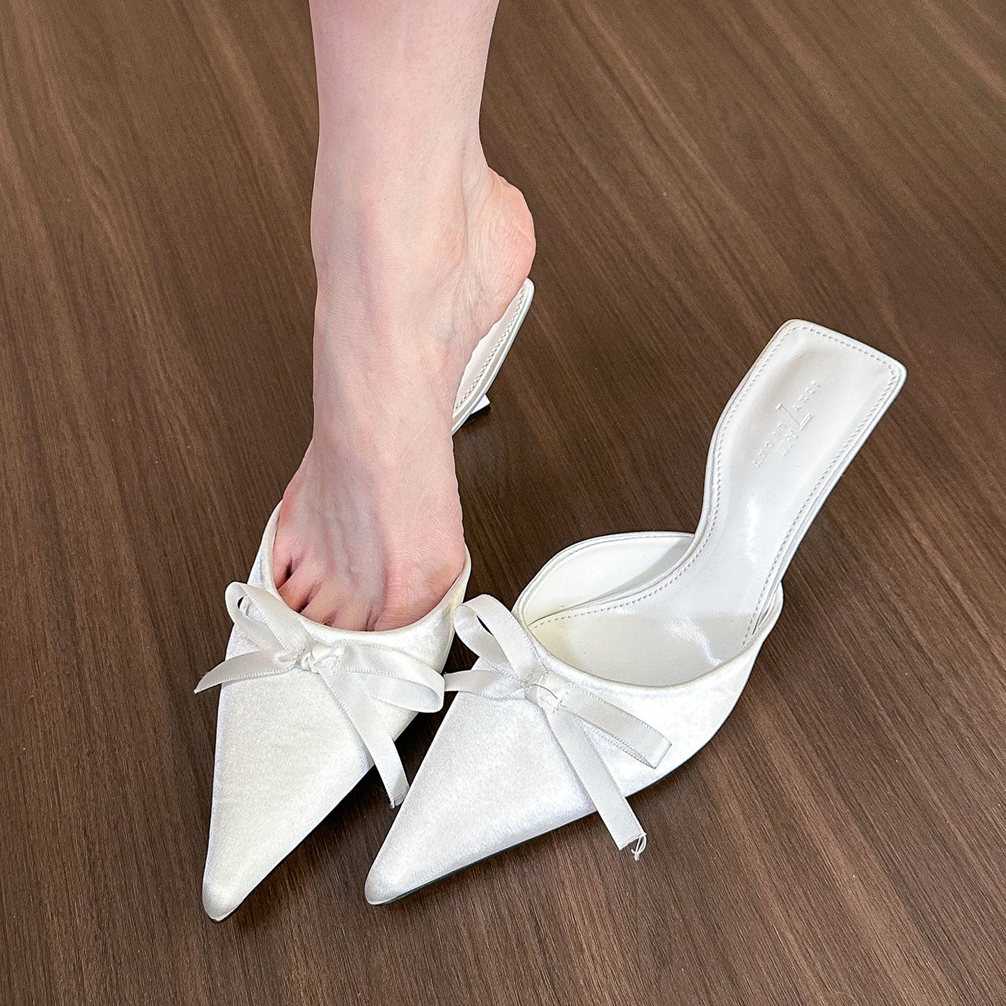 Taro purple bow stiletto high heels