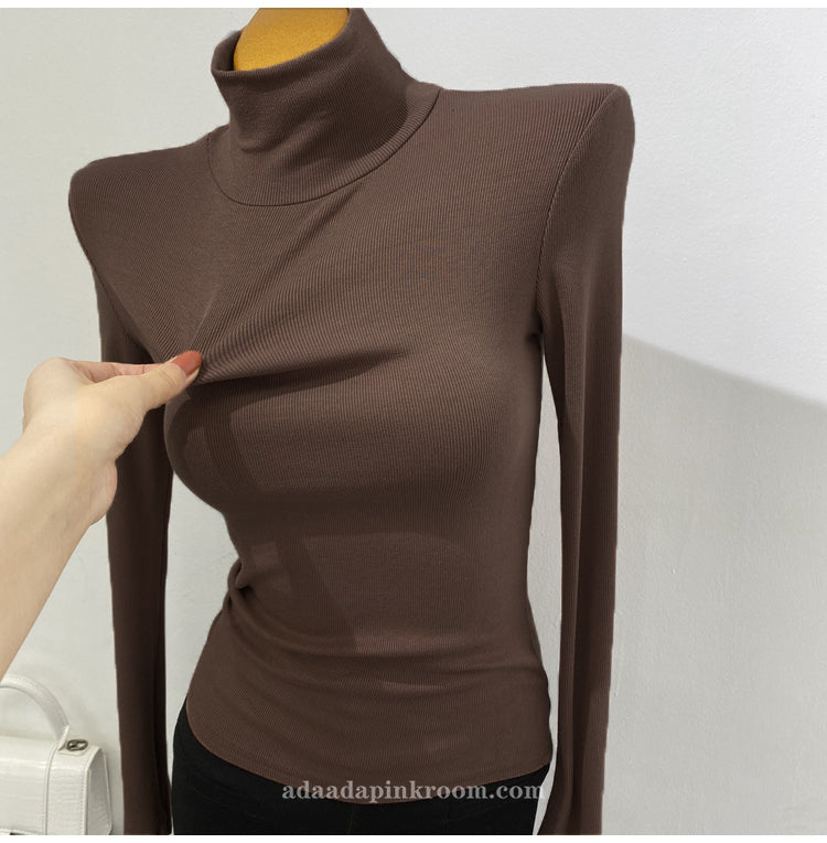 Turtleneck T-shirt