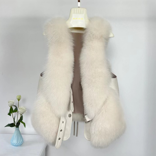 Short fur vest