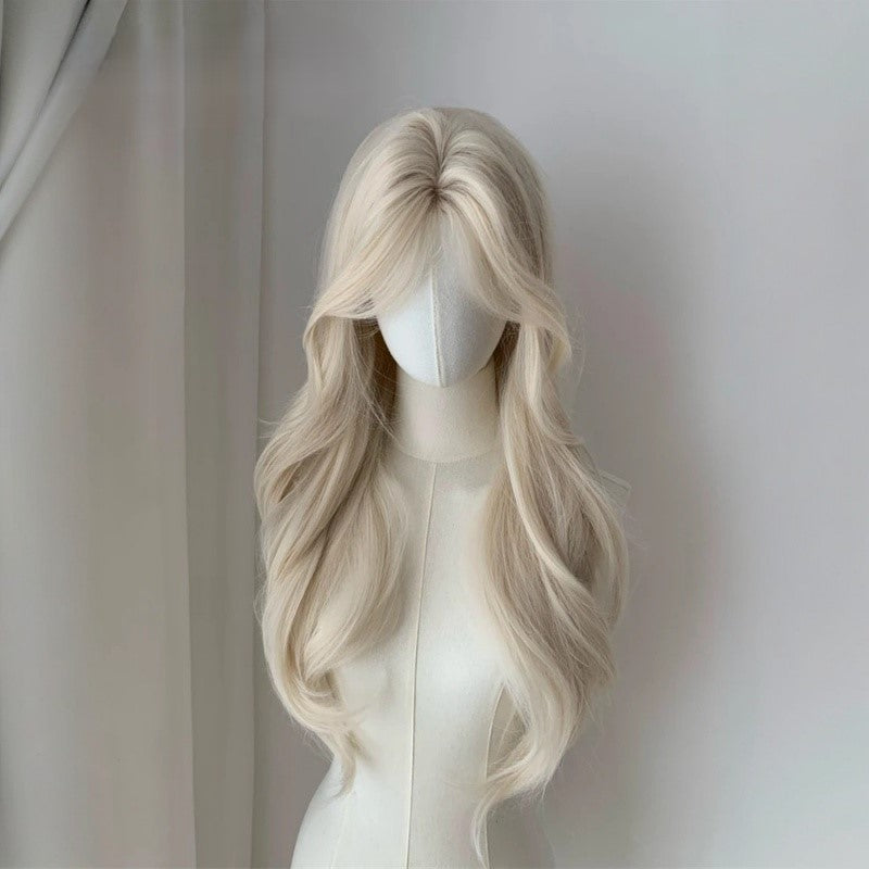 women's full head wig big wave curls