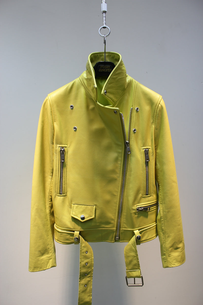 black sheepskin jacket