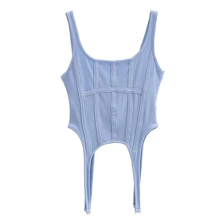 Simple fishbone slimming bra