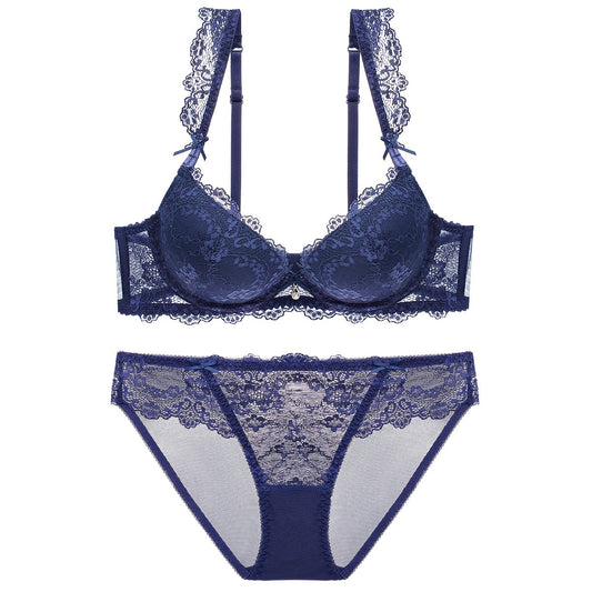 New lingerie set push up lace bra