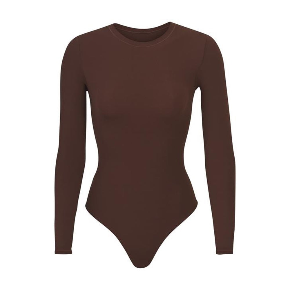 One-piece t-shirt bottoming shirt short-sleeved pure cotton slimming top