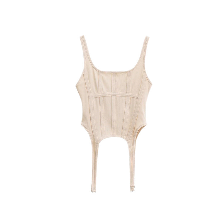 Simple fishbone slimming bra