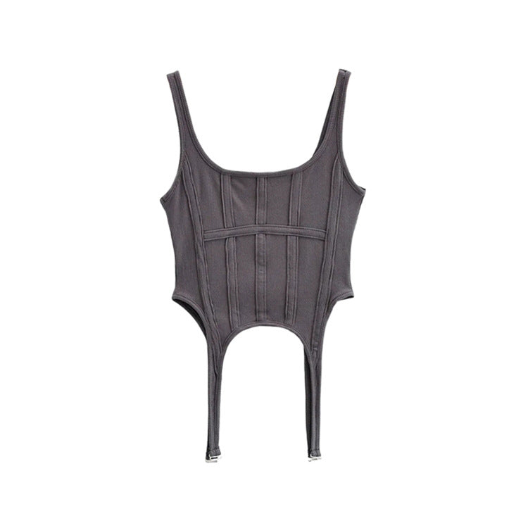 Simple fishbone slimming bra