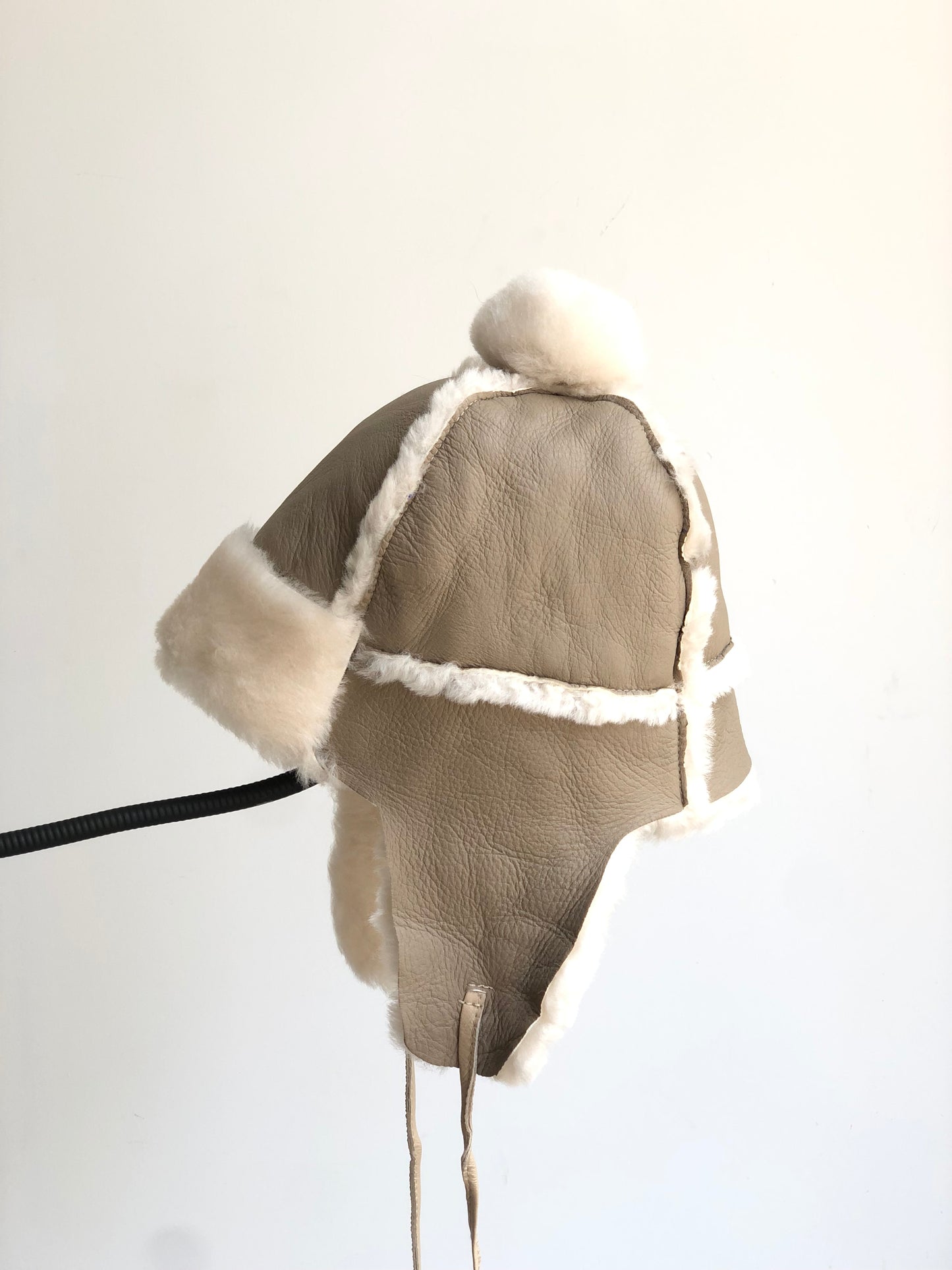 Lmported sheepskin all-in-one hat for men and women windproof fur ear protection hat
