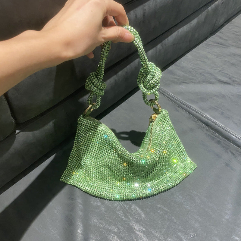 Rhinestone armband diamond handbag
