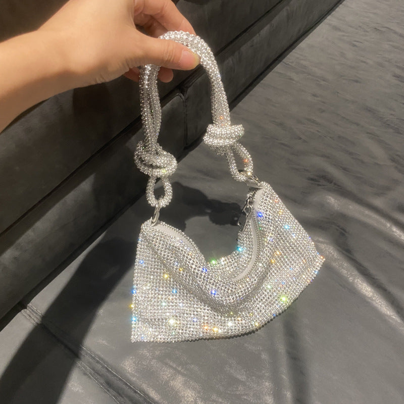 Rhinestone armband diamond handbag