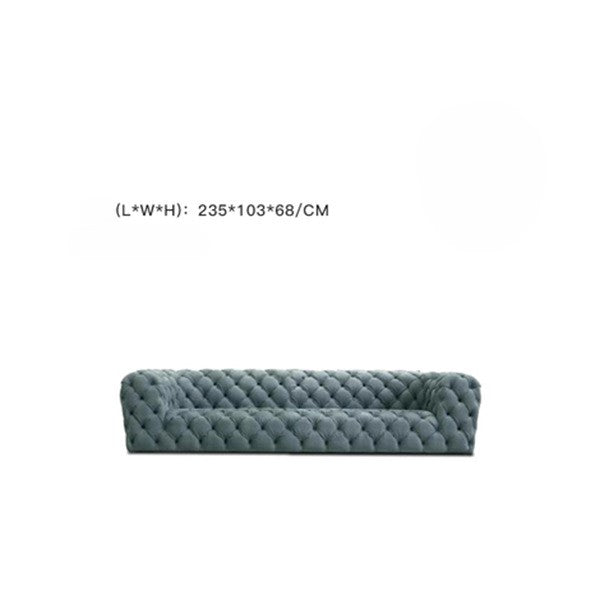 Moon surface sofa Italian minimalist sofa living room high-end designer large flat floor villa sofa