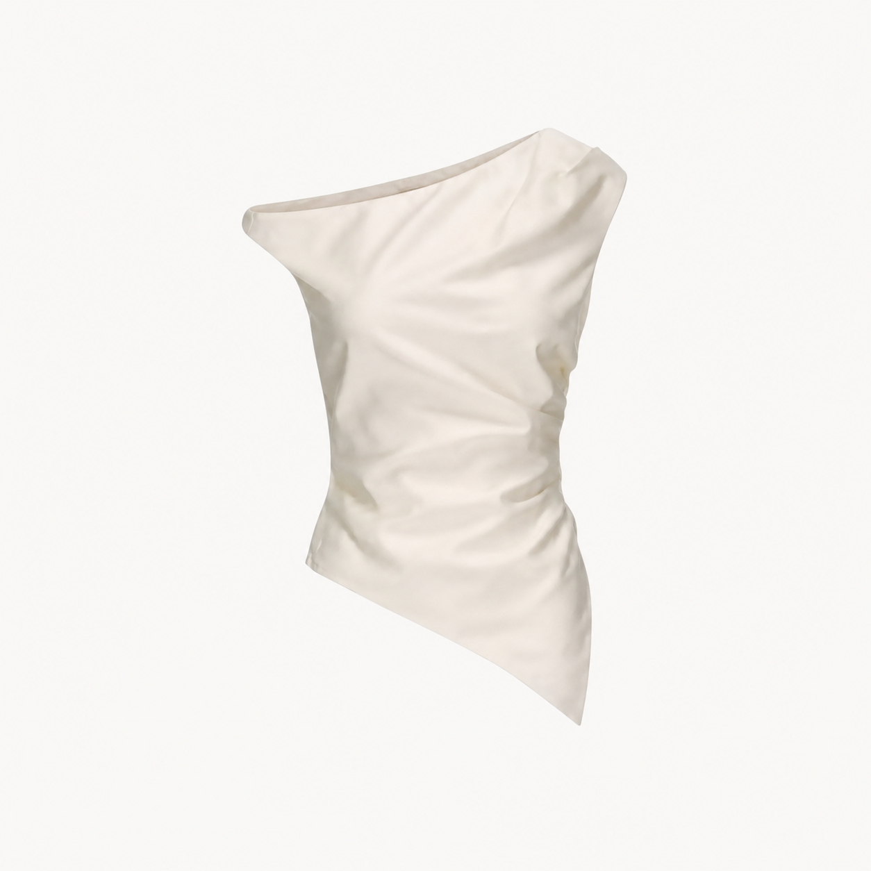 ASYMMETRIC DRAPED TOP