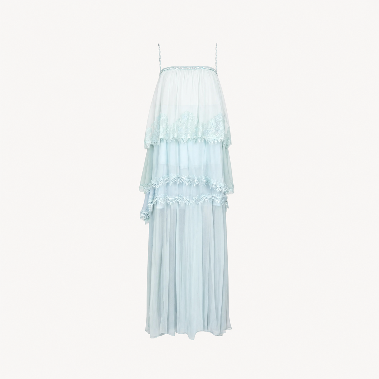 LACE TRIM MIDI DRESS