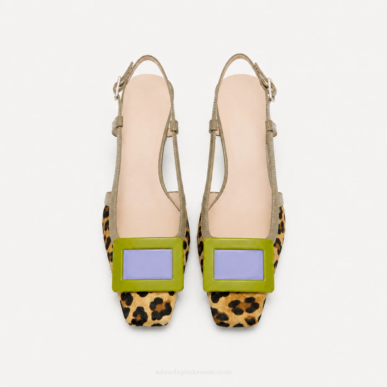 Leopard Print Slingback Heels