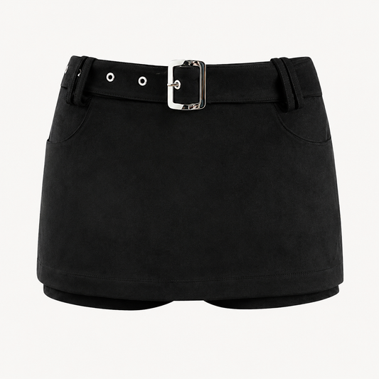 BELTED MINI SKORT