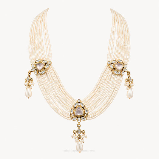 Multi-Strand Pearl Necklace