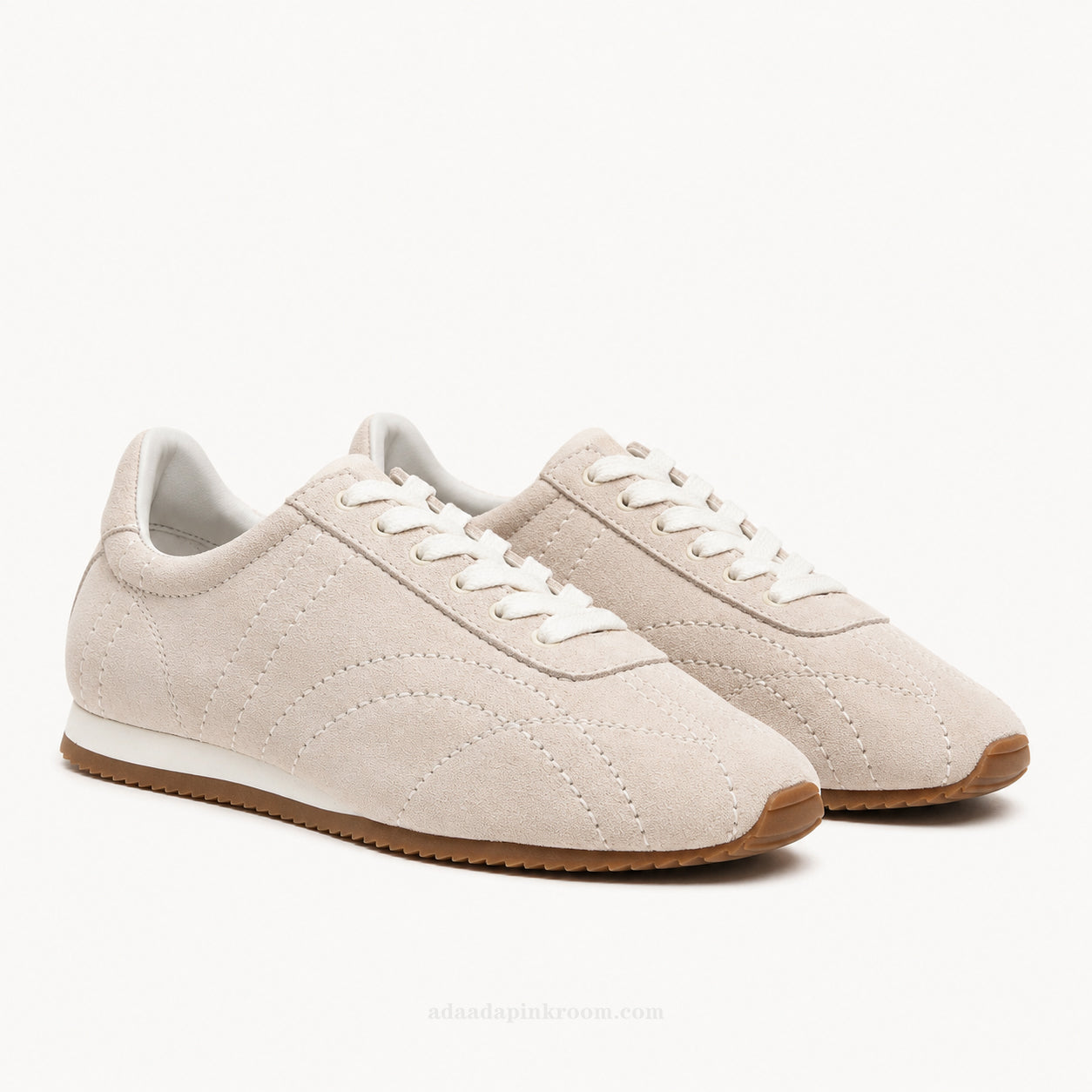 Soft Suede Lace-Up Sneakers