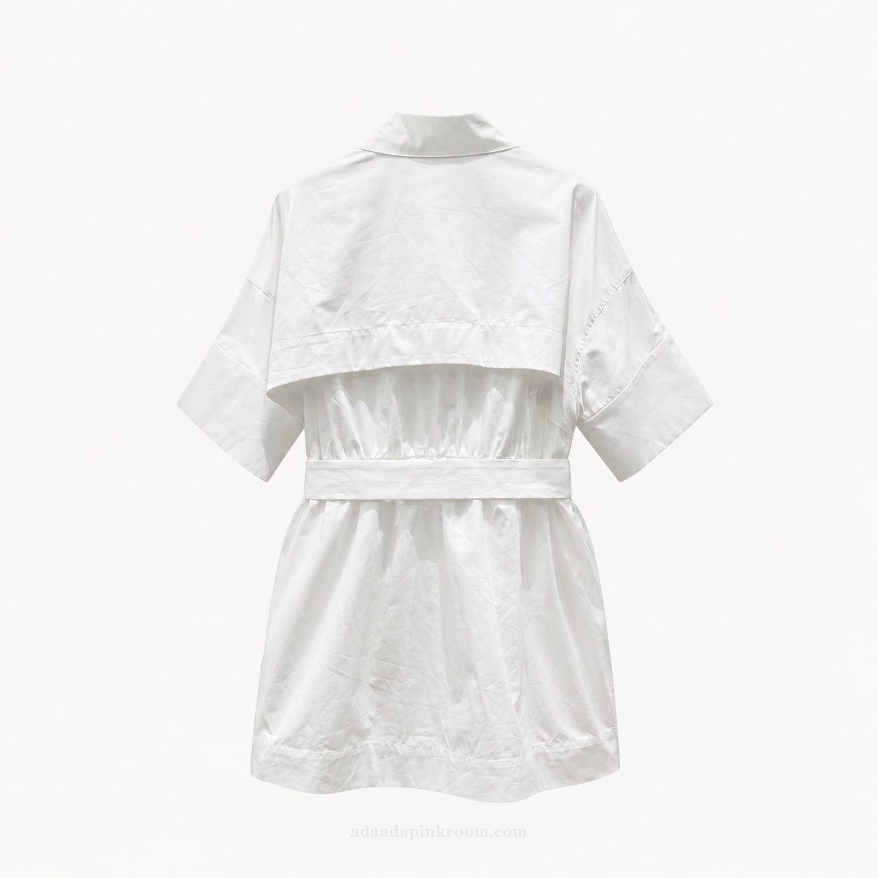 Belted Shirt Mini Dress