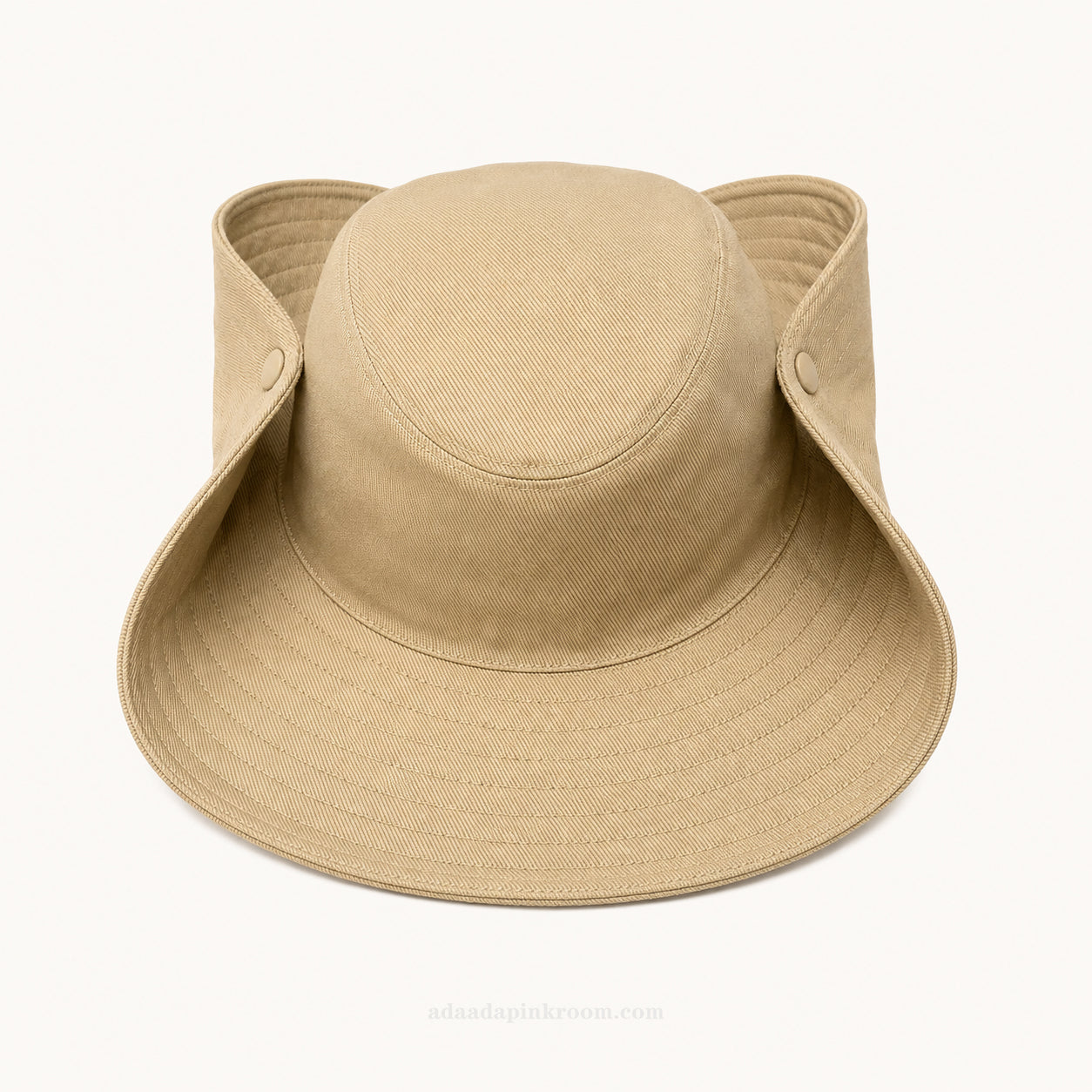 Wide-Brim Snap Sun Hat