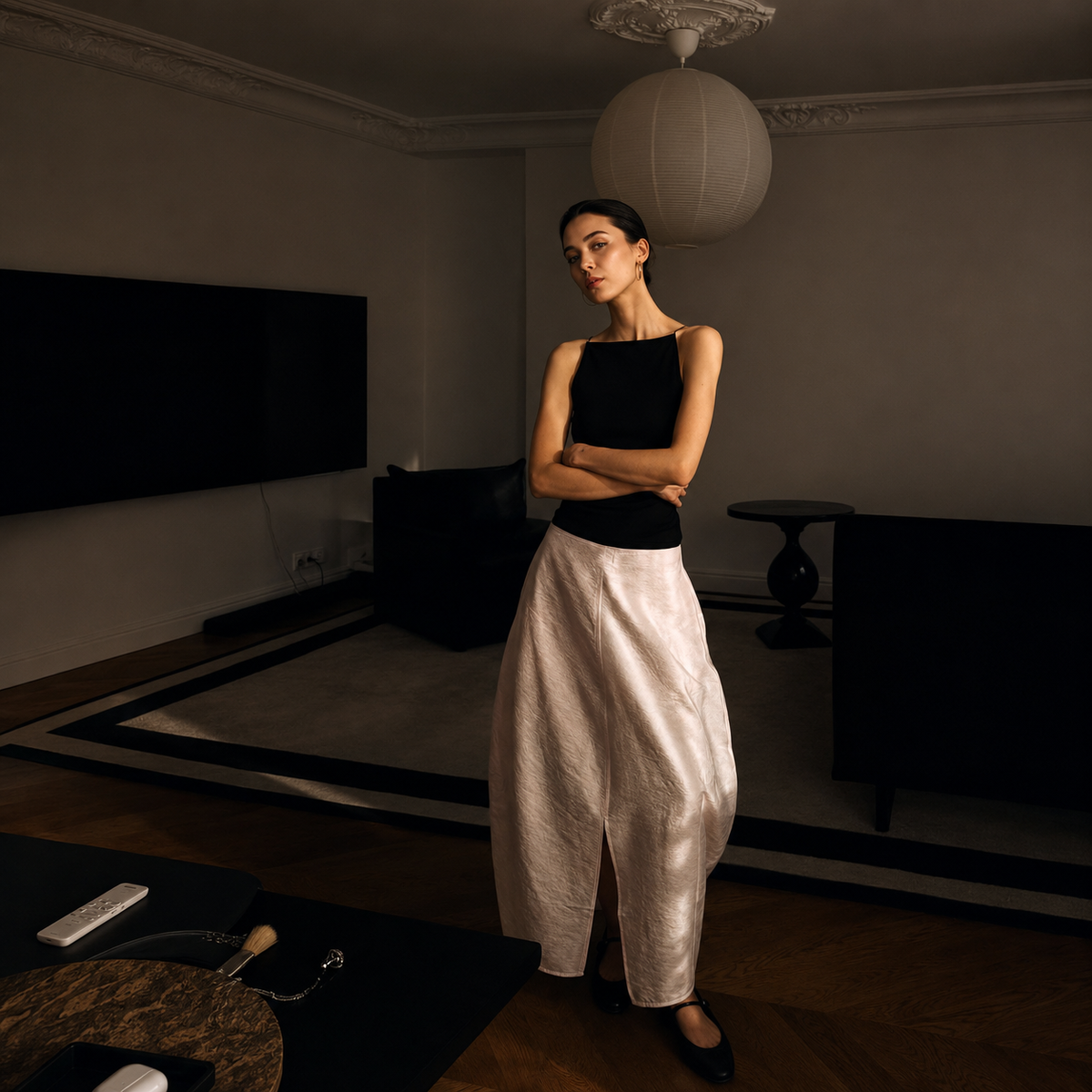 Cocoon Midi Skirt