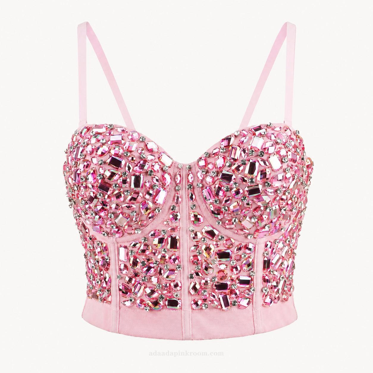 Embellished Corset Crop Top