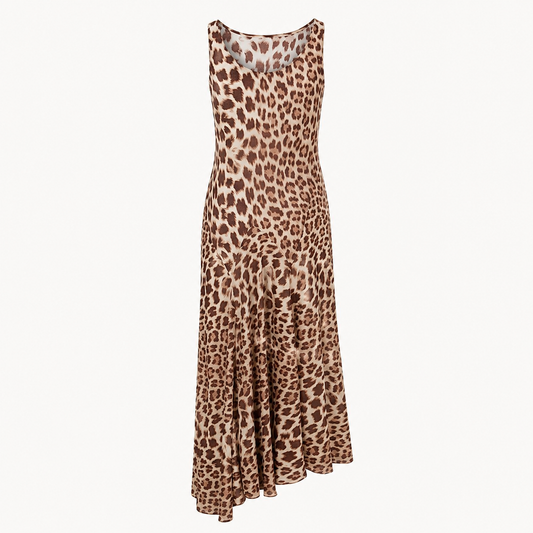 Leopard Print Midi Dress